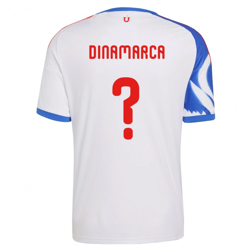 Danxen Kinderen Benjamín Dinamarca #0 Wit Marineblauw Uitshirt Uittenue 2026/27 T-Shirt