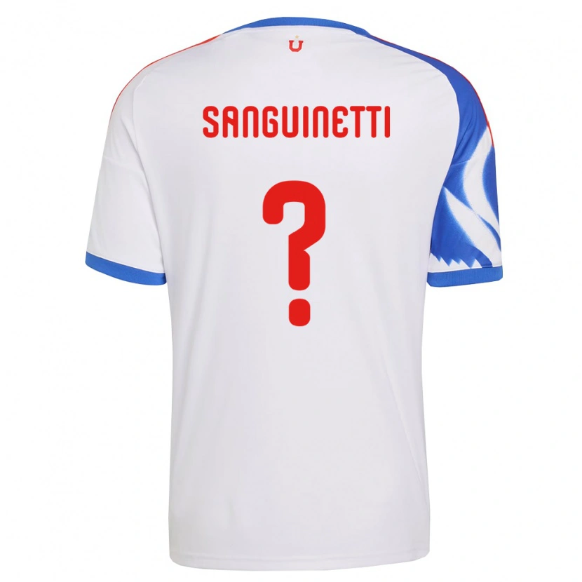 Danxen Kinderen Fernando Osorio Sanguinetti #0 Wit Marineblauw Uitshirt Uittenue 2026/27 T-Shirt
