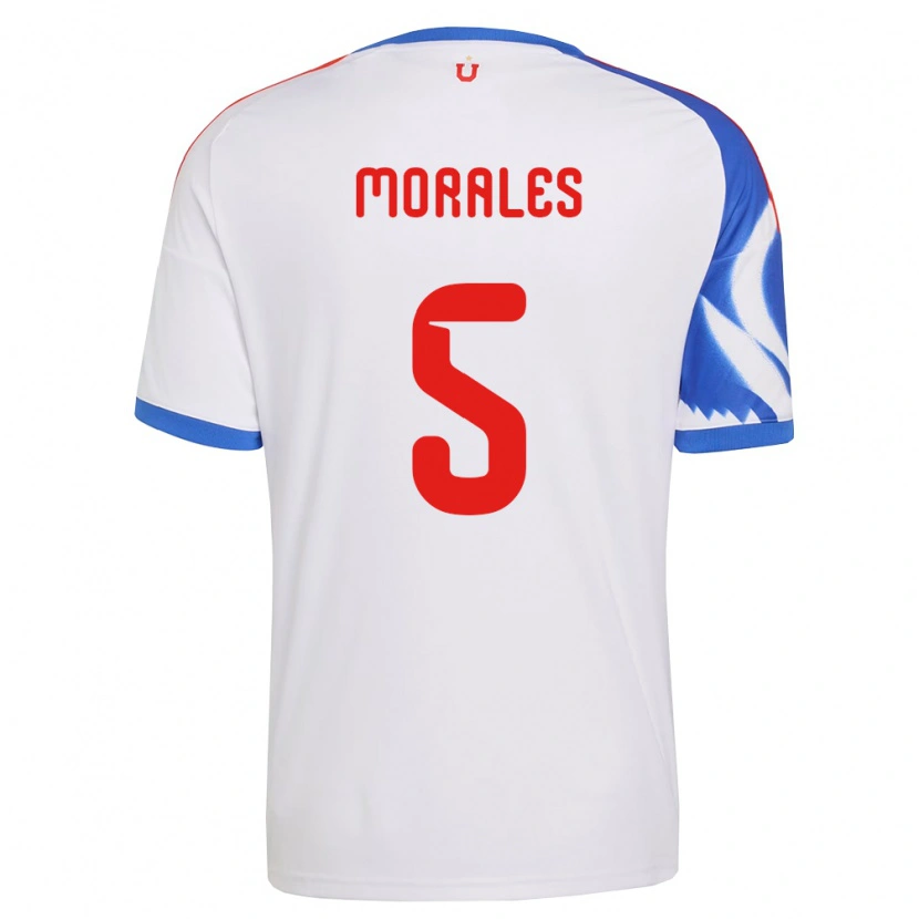 Danxen Kinderen Mariana Morales #5 Wit Marineblauw Uitshirt Uittenue 2026/27 T-Shirt