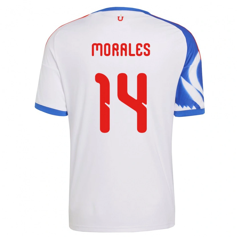 Danxen Kinderen Marcelo Morales #14 Wit Marineblauw Uitshirt Uittenue 2026/27 T-Shirt