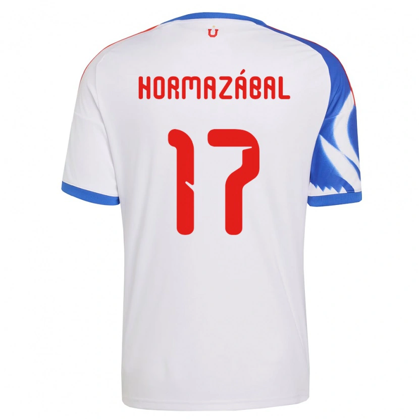 Danxen Kinderen Fabián Hormazábal #17 Wit Marineblauw Uitshirt Uittenue 2026/27 T-Shirt