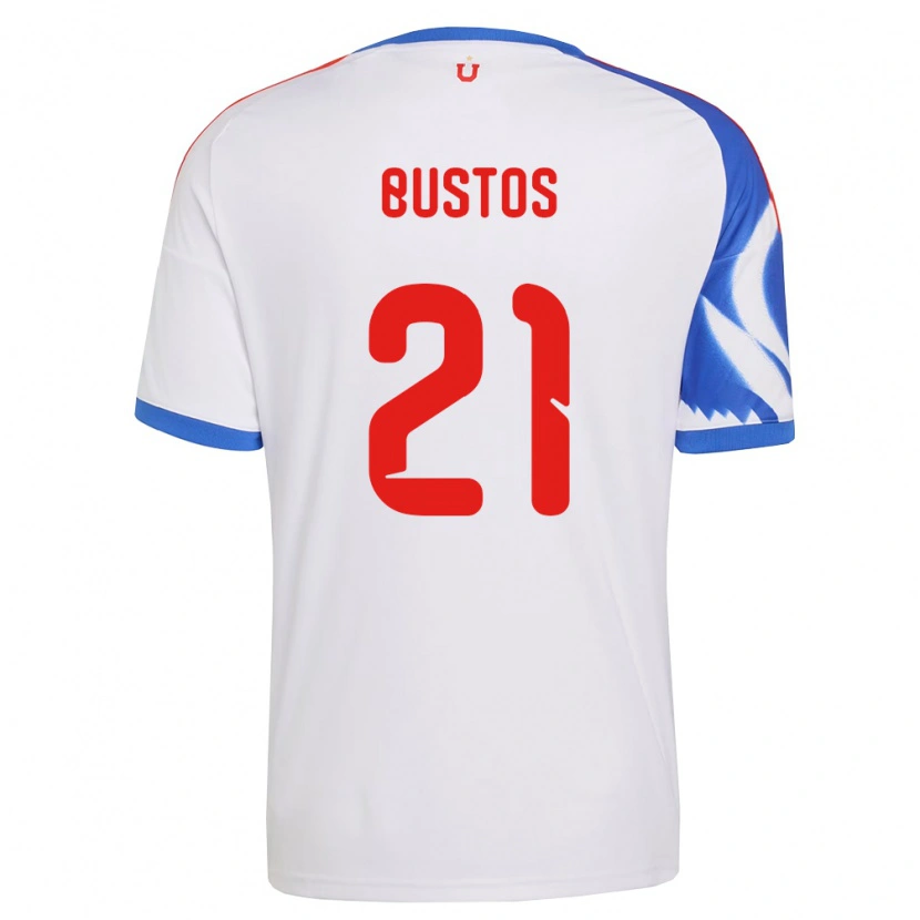 Danxen Kinderen Melissa Bustos #21 Wit Marineblauw Uitshirt Uittenue 2026/27 T-Shirt