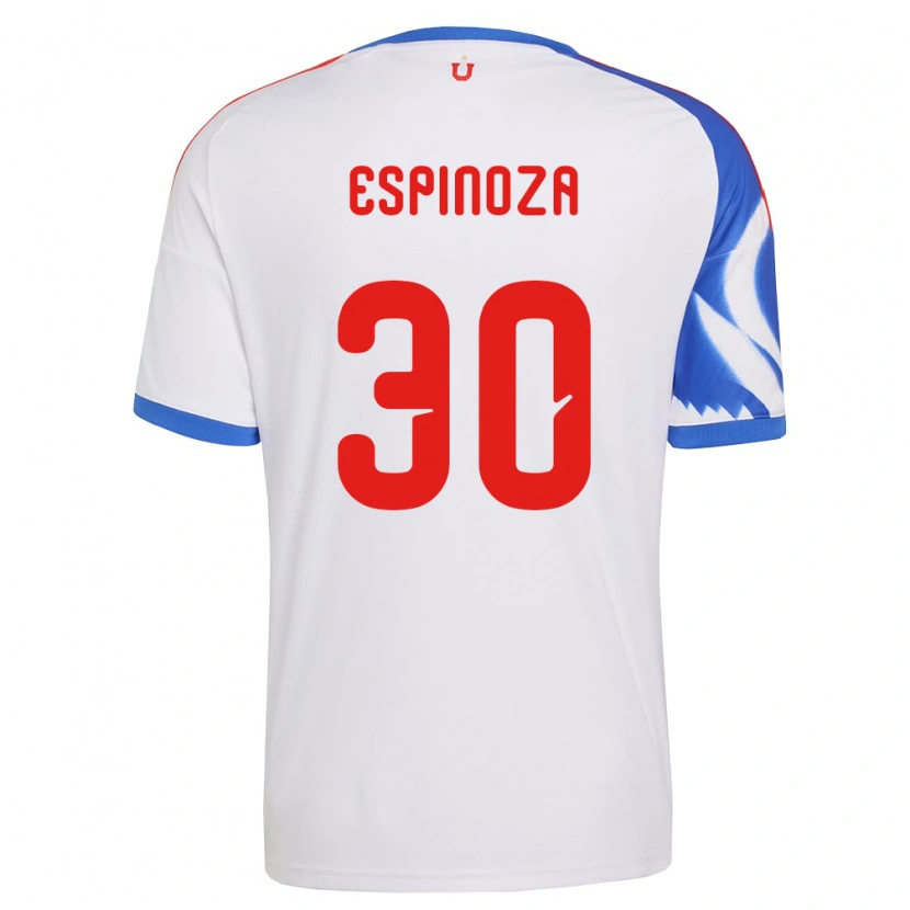 Danxen Kinderen Isidora Espinoza #30 Wit Marineblauw Uitshirt Uittenue 2026/27 T-Shirt