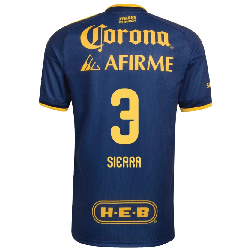 Danxen Kinderen Bianca Sierra #3 Koninklijk Blauw Geel Uitshirt Uittenue 2026/27 T-Shirt