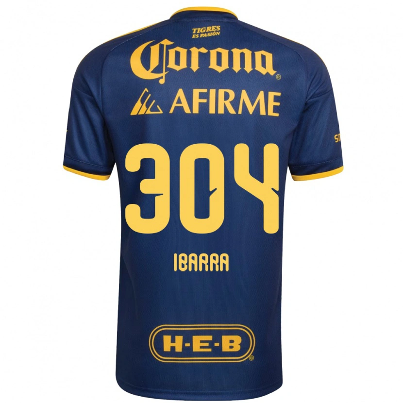 Danxen Kinderen Luis Ibarra #304 Koninklijk Blauw Geel Uitshirt Uittenue 2026/27 T-Shirt