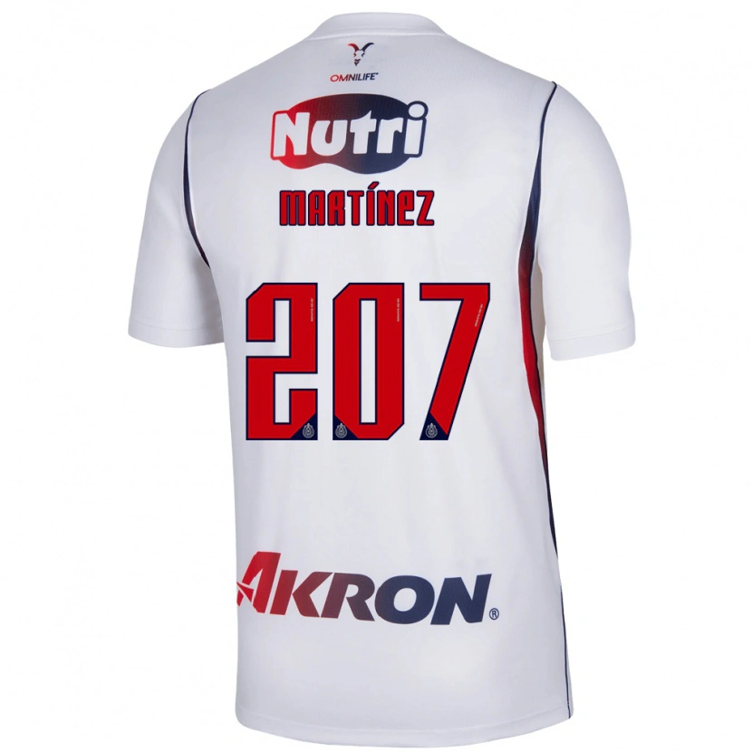 Danxen Kinderen Raúl Martínez #207 Wit Marineblauw Rood Uitshirt Uittenue 2026/27 T-Shirt