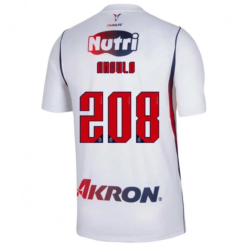 Danxen Kinderen Ismael Angulo #208 Wit Marineblauw Rood Uitshirt Uittenue 2026/27 T-Shirt