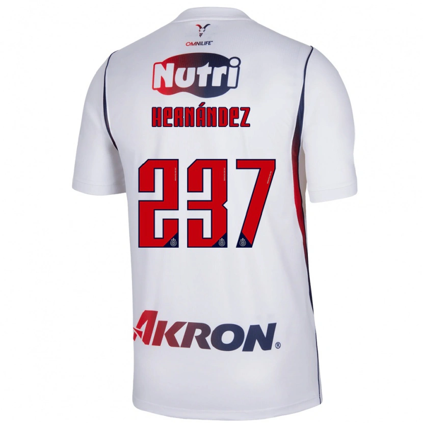 Danxen Kinderen Santiago Hernández #237 Wit Marineblauw Rood Uitshirt Uittenue 2026/27 T-Shirt