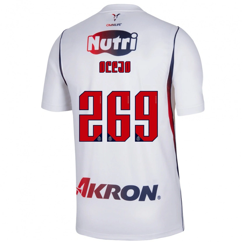 Danxen Kinderen Kevin Ocejo #269 Wit Marineblauw Rood Uitshirt Uittenue 2026/27 T-Shirt