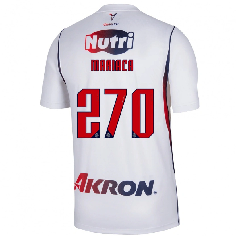 Danxen Kinderen Aldrin Mariaca #270 Wit Marineblauw Rood Uitshirt Uittenue 2026/27 T-Shirt