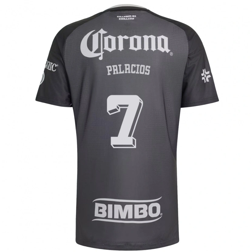 Danxen Kinderen Kiana Palacios #7 Grijs Wit Zwart Uitshirt Uittenue 2026/27 T-Shirt