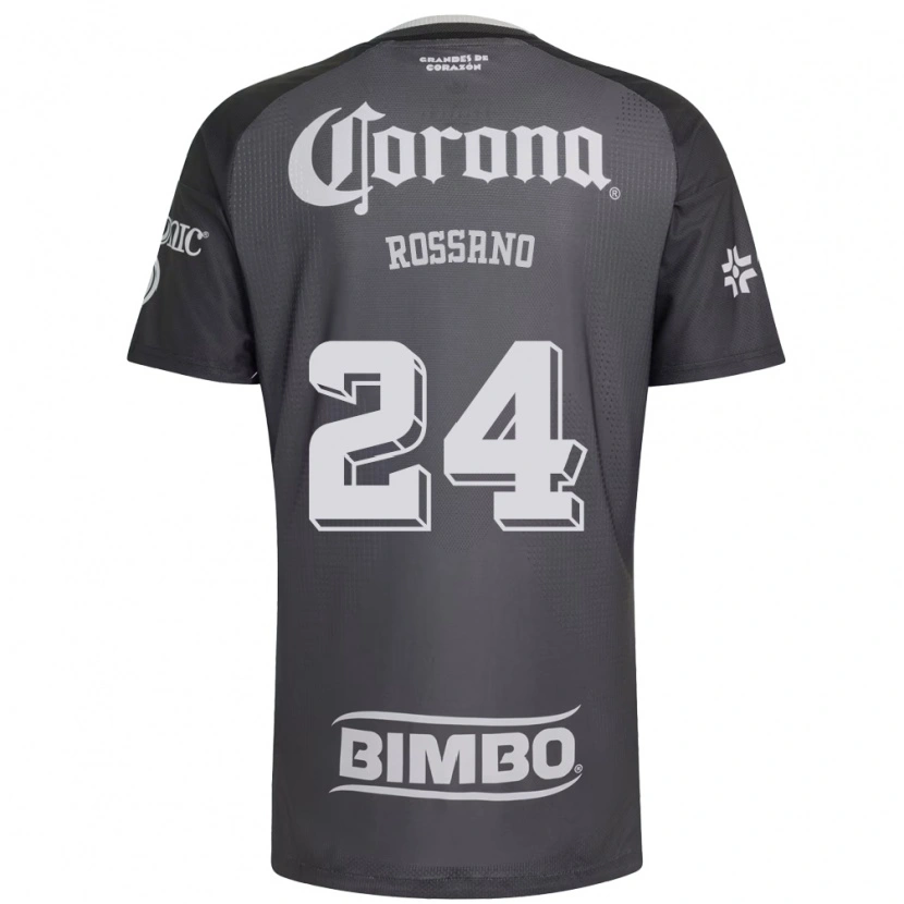 Danxen Kinderen Franco Rossano #24 Grijs Wit Zwart Uitshirt Uittenue 2026/27 T-Shirt