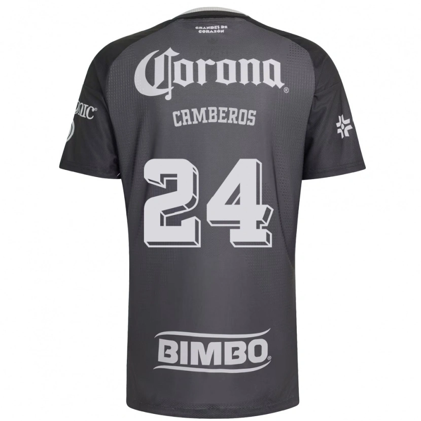 Danxen Kinderen Scarlett Camberos #24 Grijs Wit Zwart Uitshirt Uittenue 2026/27 T-Shirt