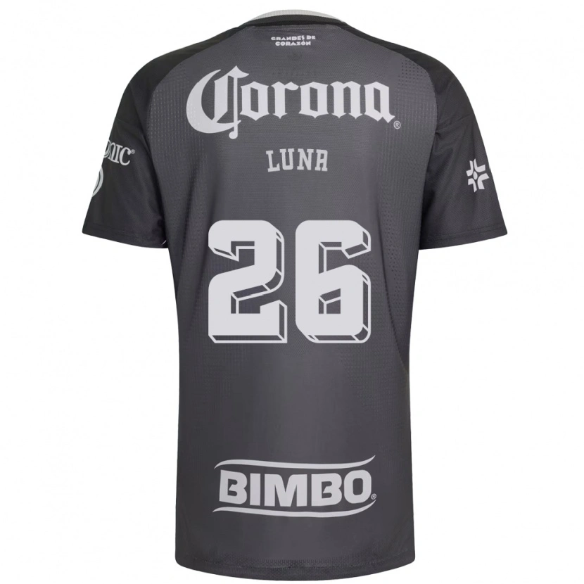 Danxen Kinderen Karen Luna #26 Grijs Wit Zwart Uitshirt Uittenue 2026/27 T-Shirt