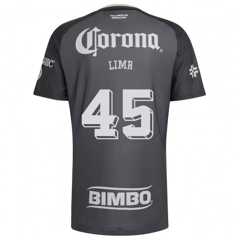Danxen Kinderen Vinícius Moreira De Lima #45 Grijs Wit Zwart Uitshirt Uittenue 2026/27 T-Shirt