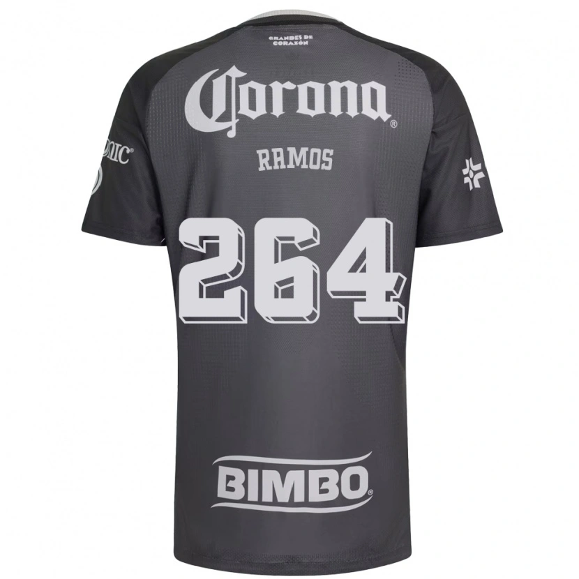 Danxen Kinderen Bryan Ramos #264 Grijs Wit Zwart Uitshirt Uittenue 2026/27 T-Shirt