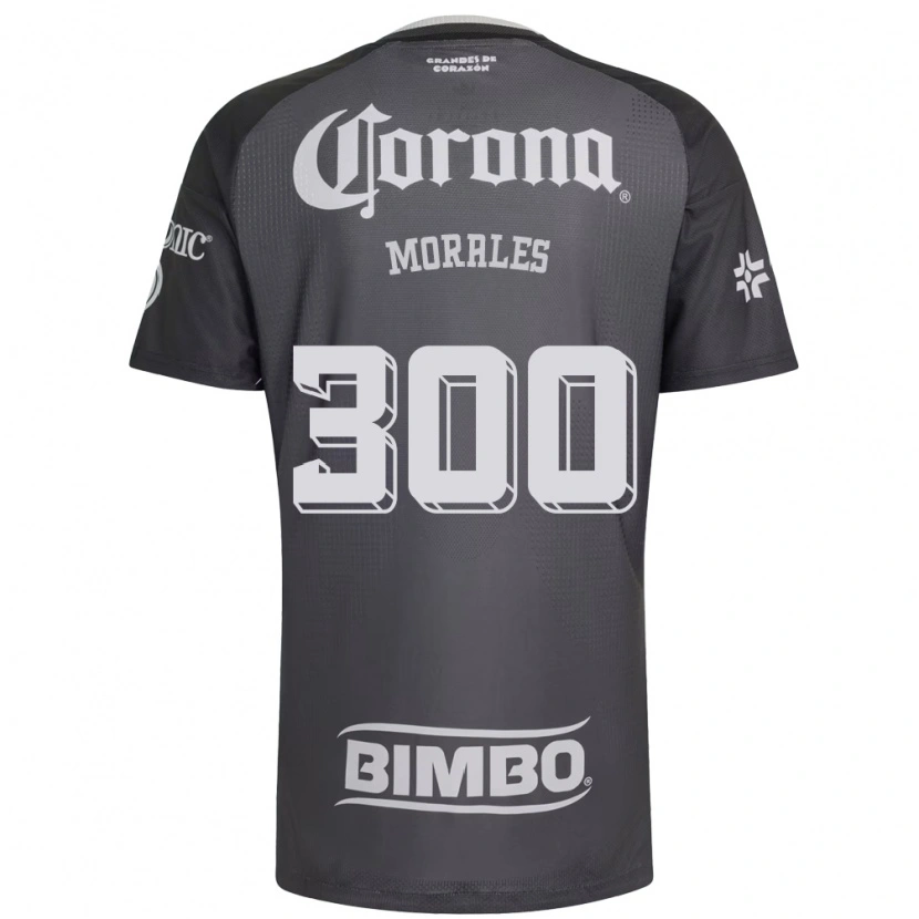 Danxen Kinderen Jareth Morales #300 Grijs Wit Zwart Uitshirt Uittenue 2026/27 T-Shirt