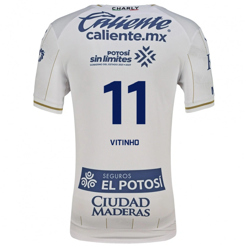 Danxen Kinderen Vitinho #11 Wit Blauw Uitshirt Uittenue 2026/27 T-Shirt