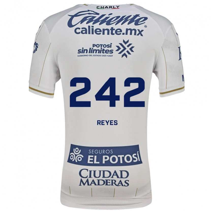 Danxen Kinderen Ángel Reyes #242 Wit Blauw Uitshirt Uittenue 2026/27 T-Shirt