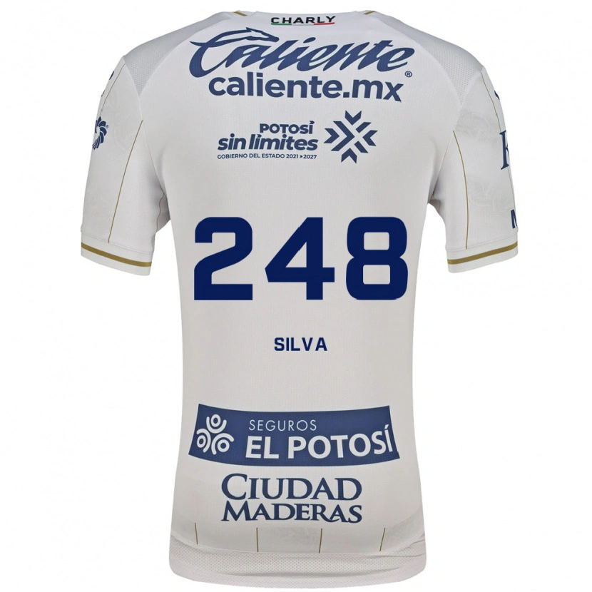 Danxen Kinderen Joaquín Silva #248 Wit Blauw Uitshirt Uittenue 2026/27 T-Shirt