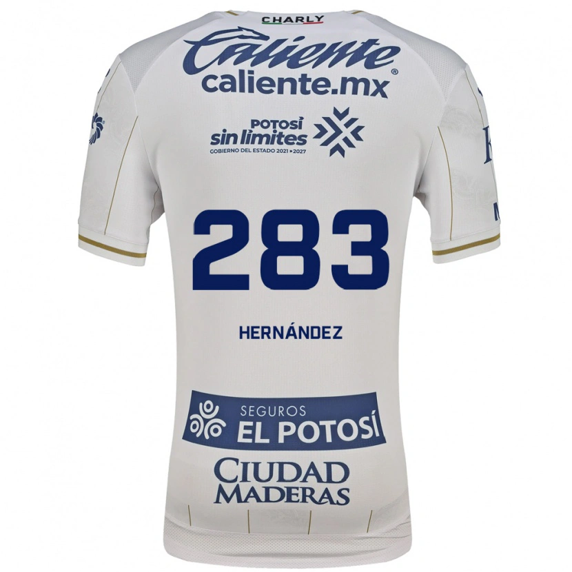 Danxen Kinderen Sebastián Hernández #283 Wit Blauw Uitshirt Uittenue 2026/27 T-Shirt