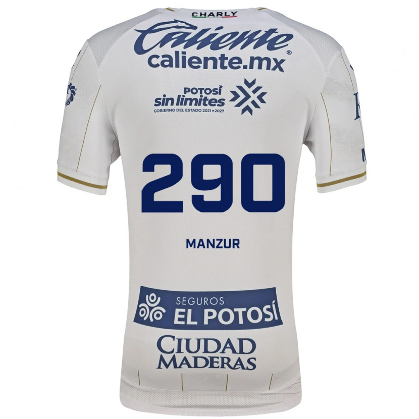 Danxen Kinderen Jacobo Manzur #290 Wit Blauw Uitshirt Uittenue 2026/27 T-Shirt