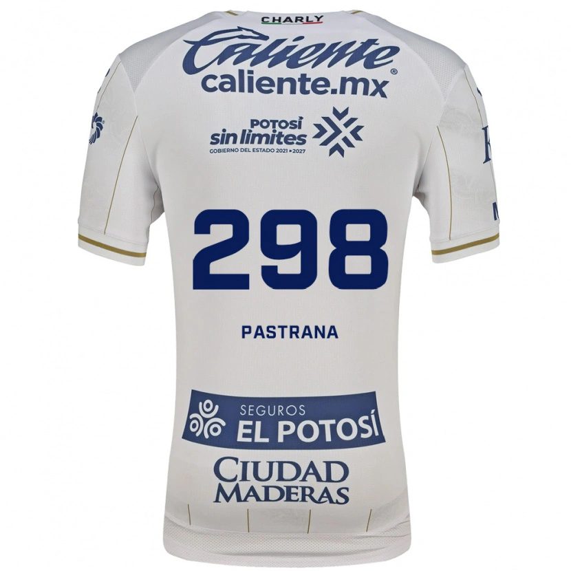 Danxen Kinderen Leonardo Pastrana #298 Wit Blauw Uitshirt Uittenue 2026/27 T-Shirt