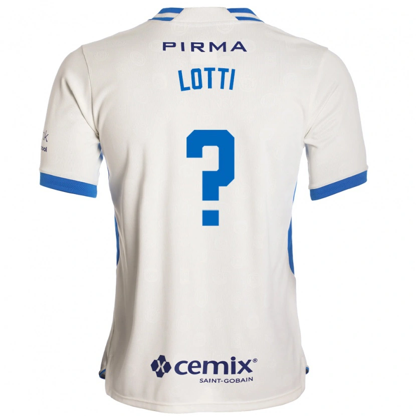 Danxen Kinderen Augusto Lotti #0 Wit Blauw Rood Uitshirt Uittenue 2026/27 T-Shirt