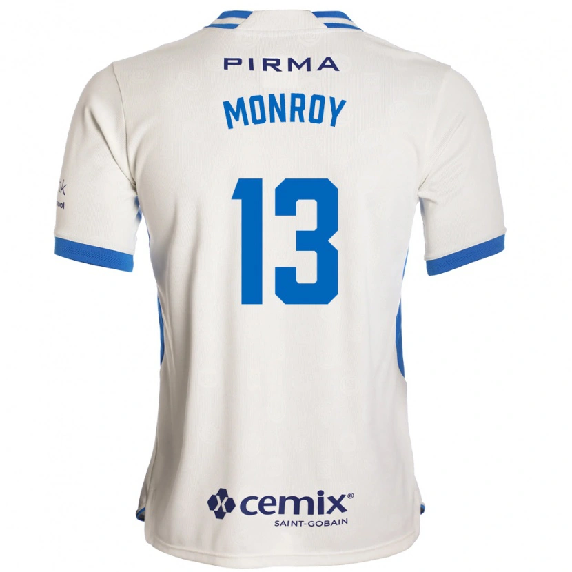 Danxen Kinderen Daniela Monroy #13 Wit Blauw Rood Uitshirt Uittenue 2026/27 T-Shirt