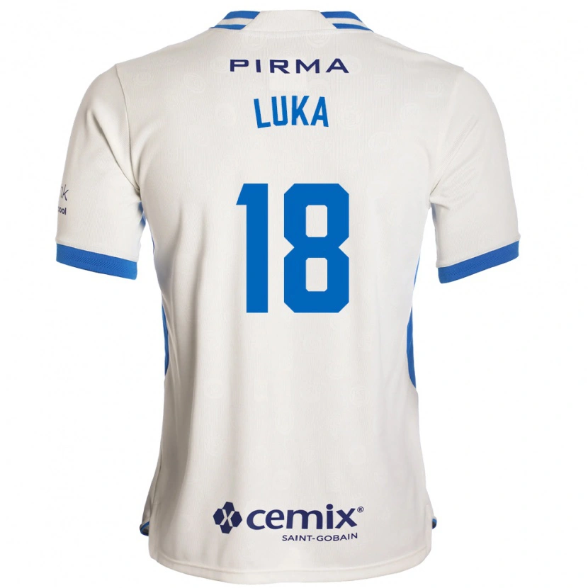 Danxen Kinderen Luka Romero #18 Wit Blauw Rood Uitshirt Uittenue 2026/27 T-Shirt