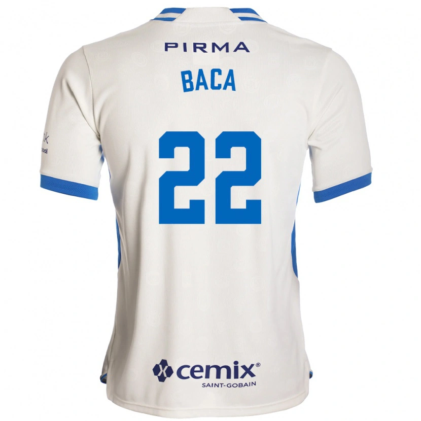 Danxen Kinderen Rafael Baca #22 Wit Blauw Rood Uitshirt Uittenue 2026/27 T-Shirt