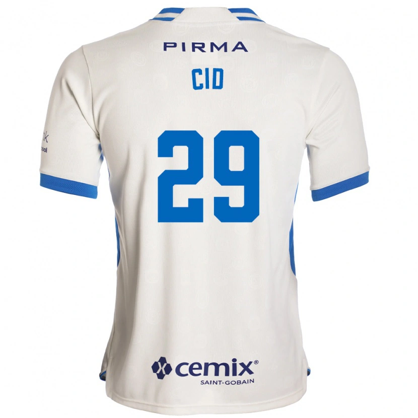 Danxen Kinderen Claudia Cid #29 Wit Blauw Rood Uitshirt Uittenue 2026/27 T-Shirt