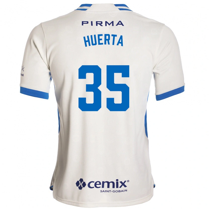 Danxen Kinderen Renata Huerta #35 Wit Blauw Rood Uitshirt Uittenue 2026/27 T-Shirt