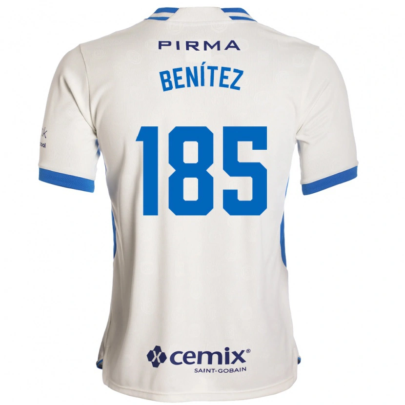 Danxen Kinderen Cristopher Benítez #185 Wit Blauw Rood Uitshirt Uittenue 2026/27 T-Shirt