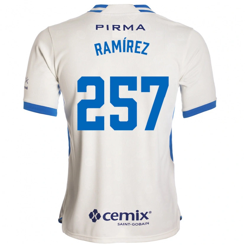 Danxen Kinderen Jacobo Ramírez #257 Wit Blauw Rood Uitshirt Uittenue 2026/27 T-Shirt