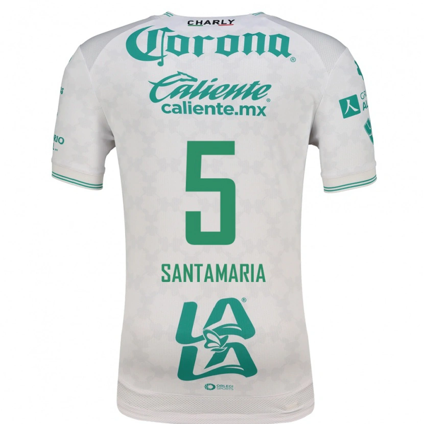 Danxen Kinderen Anderson Santamaría #5 Lichtgroen Wit Uitshirt Uittenue 2026/27 T-Shirt