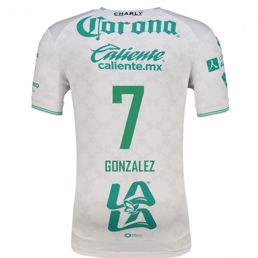 Danxen Kinderen Diego González #7 Lichtgroen Wit Uitshirt Uittenue 2026/27 T-Shirt