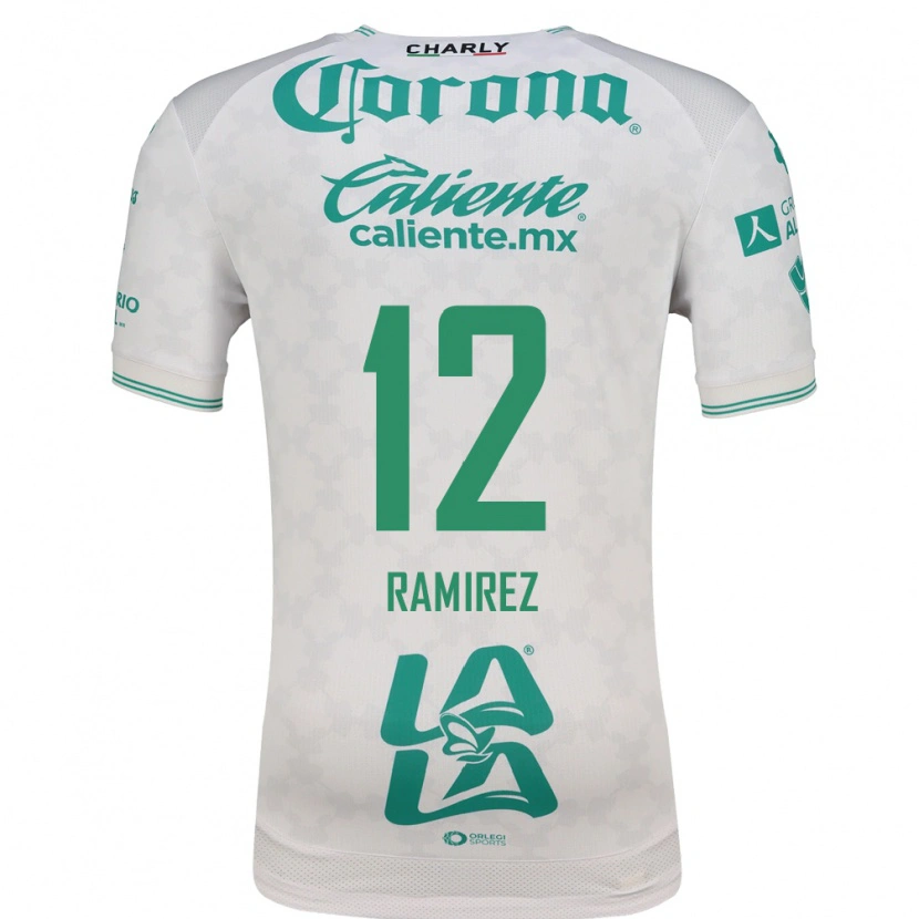 Danxen Kinderen Santiago Ramírez #12 Lichtgroen Wit Uitshirt Uittenue 2026/27 T-Shirt