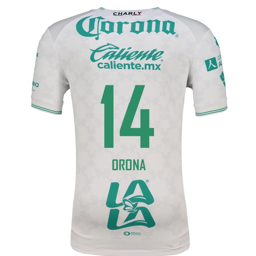 Danxen Kinderen Efraín Orona #14 Lichtgroen Wit Uitshirt Uittenue 2026/27 T-Shirt