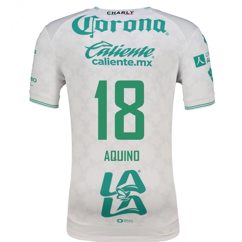 Danxen Kinderen Pedro Aquino #18 Lichtgroen Wit Uitshirt Uittenue 2026/27 T-Shirt