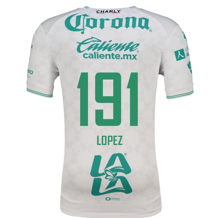 Danxen Kinderen Carlos López #191 Lichtgroen Wit Uitshirt Uittenue 2026/27 T-Shirt