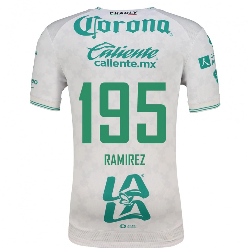Danxen Kinderen Jesús Ramírez #195 Lichtgroen Wit Uitshirt Uittenue 2026/27 T-Shirt