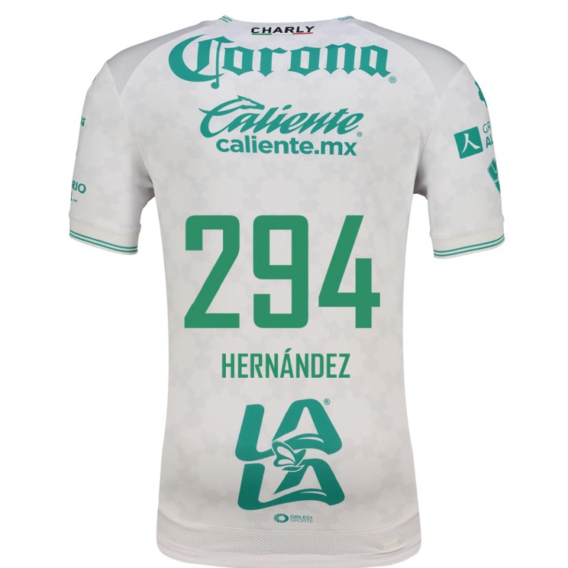 Danxen Kinderen Matías Hernández #294 Lichtgroen Wit Uitshirt Uittenue 2026/27 T-Shirt