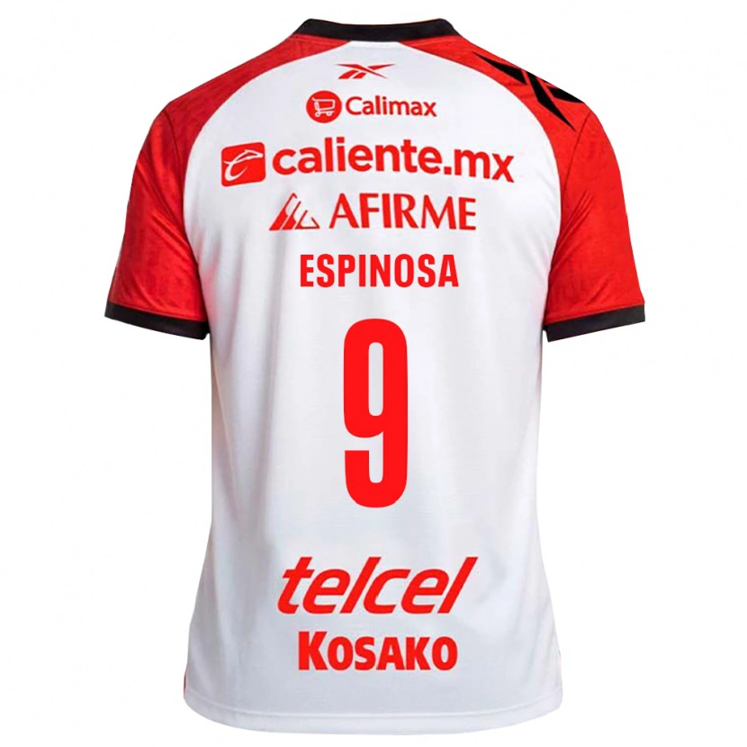 Danxen Kinderen Daniela Espinosa #9 Wit Zwart Rood Uitshirt Uittenue 2026/27 T-Shirt