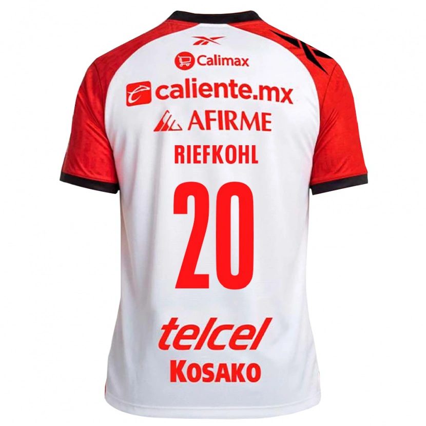 Danxen Kinderen Luciana Riefkohl #20 Wit Zwart Rood Uitshirt Uittenue 2026/27 T-Shirt