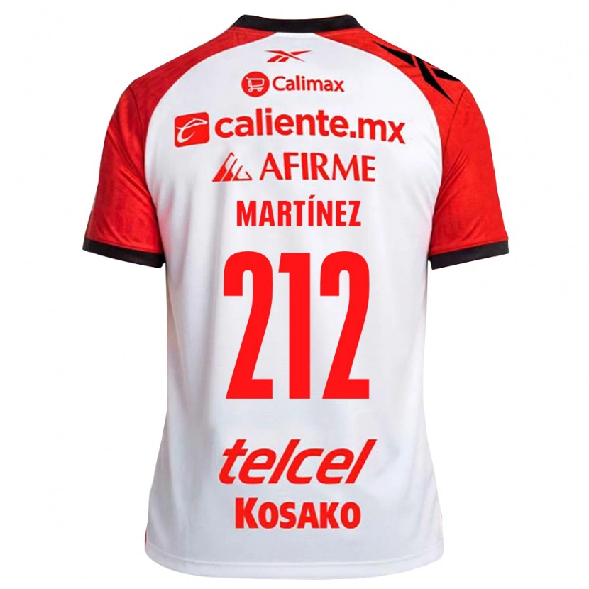 Danxen Kinderen Juan Martínez #212 Wit Zwart Rood Uitshirt Uittenue 2026/27 T-Shirt