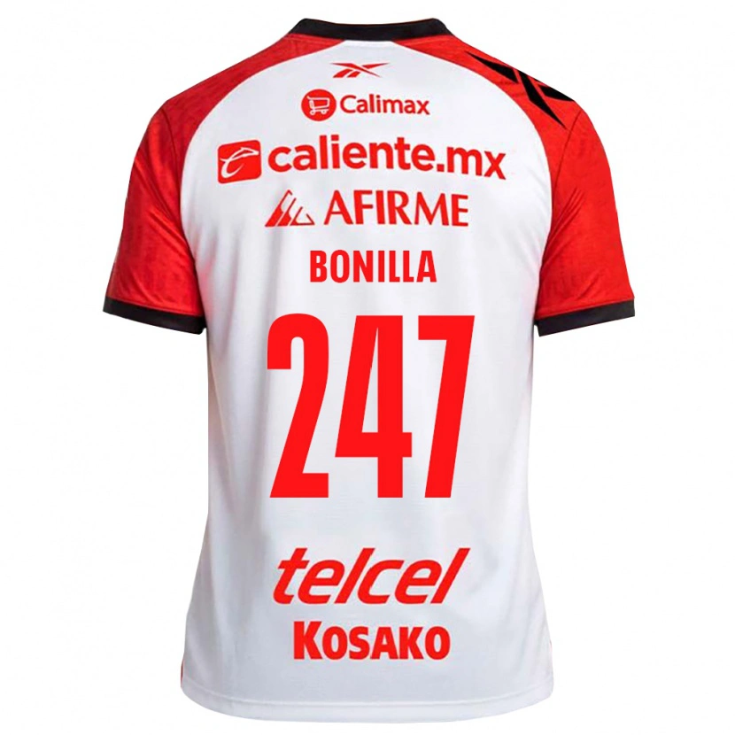 Danxen Kinderen Martín Bonilla #247 Wit Zwart Rood Uitshirt Uittenue 2026/27 T-Shirt