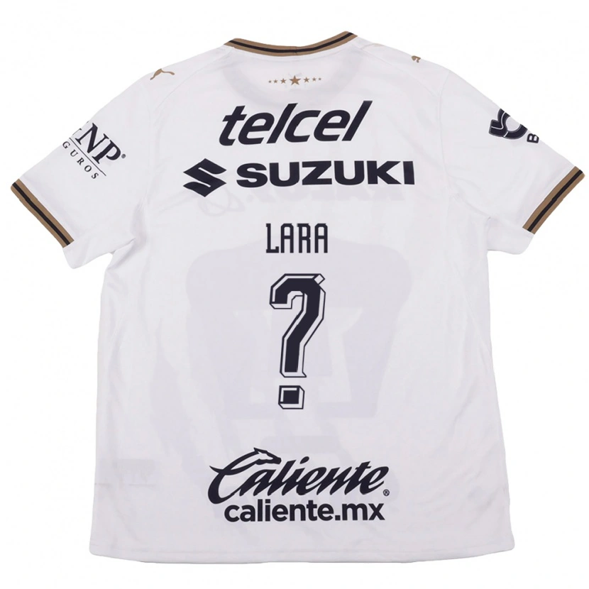 Danxen Kinderen Erick Lara #0 Wit Zwart Bruin Uitshirt Uittenue 2026/27 T-Shirt