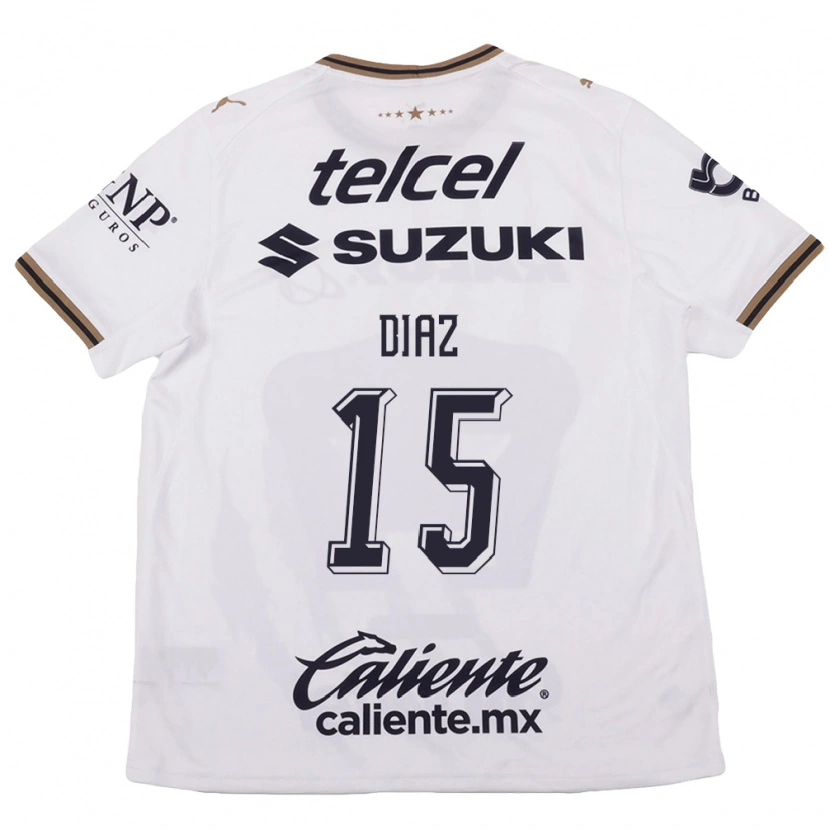 Danxen Kinderen Marylin Diaz #15 Wit Zwart Bruin Uitshirt Uittenue 2026/27 T-Shirt