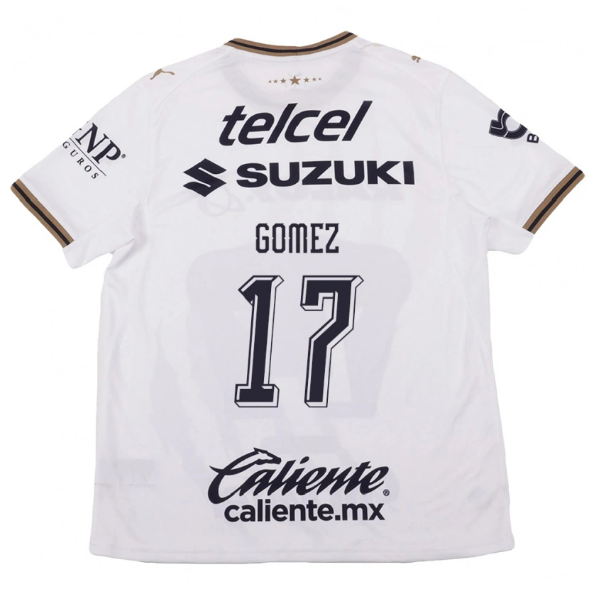 Danxen Kinderen Diana Gomez #17 Wit Zwart Bruin Uitshirt Uittenue 2026/27 T-Shirt
